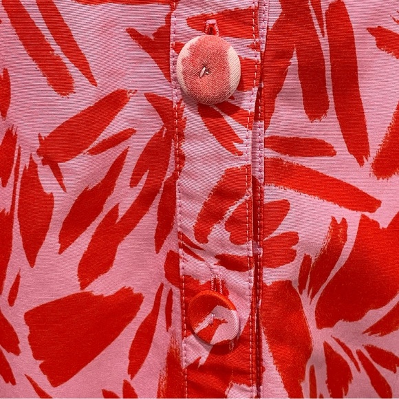 Veronica Beard Samy Silk Exaggerated Statement Puff Sleeve Shirt Dress Size 14 - Picture 9 of 16